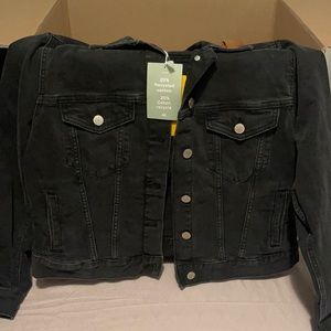 Washed Out Black/Gray Jean Jacket